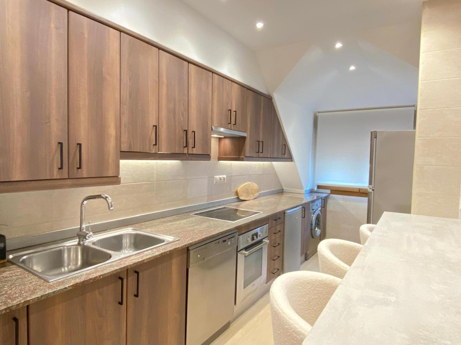 Apartamento Boutique Con Terraza Y Vistas Al Mar. Porto Vilanova Villanueva De Arosa Bagian luar foto